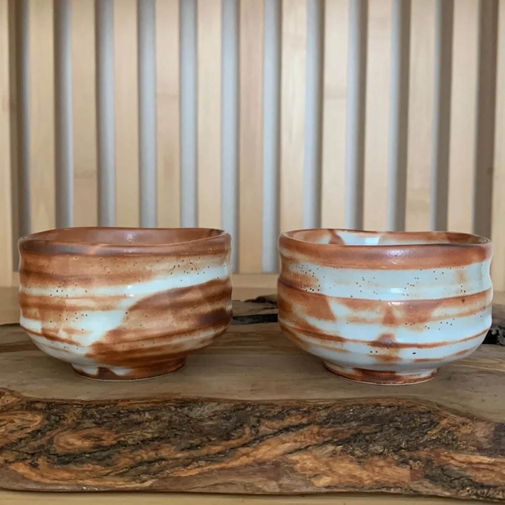 Traditional Japanese Matcha Tea Cups (Set of 2)